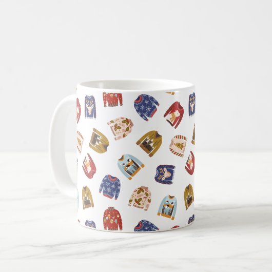Ugly Christmas Sweater Kaffeetasse (Vorderseite Links)