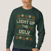 UGLY CHRISTMAS SWEATER LIGHT NACH OBEN SWEATSHIRT (Vorderseite)