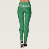 Ugly Christmas Sweater Muster Tree Leggings (Rückseite)