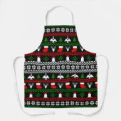 Ugly Christmas Sweater Ornament Schürze (Vorderseite)