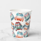 Ugly Christmas Sweater Pappbecher (Rückseite)