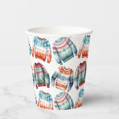 Ugly Christmas Sweater Pappbecher (Vorderseite)