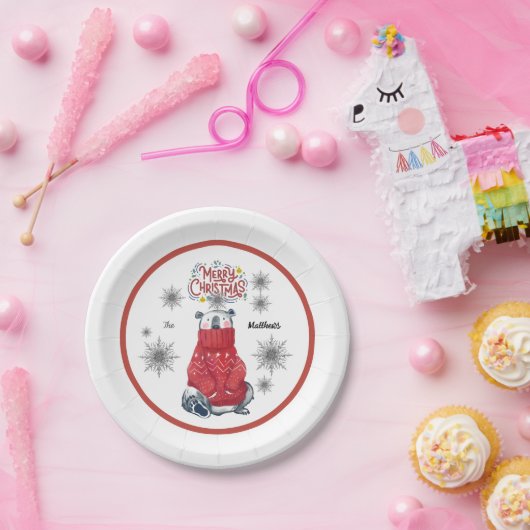 Ugly Christmas Sweater Pappteller (Party)