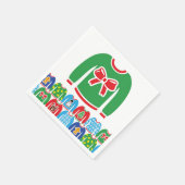 Ugly Christmas Sweater Party Holiday Serviette (Ecke)