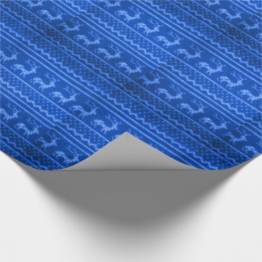 Ugly Christmas Sweater pattern Geschenkpapier (Ecke)