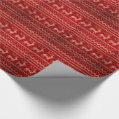 Ugly Christmas Sweater pattern Geschenkpapier (Ecke)