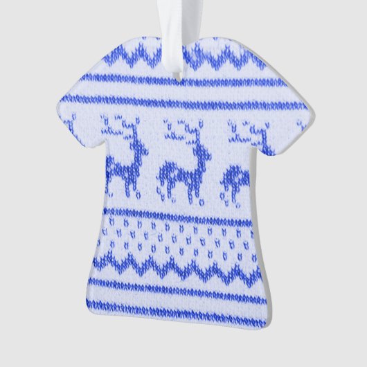 Ugly Christmas Sweater pattern Ornament (Vorderseite)