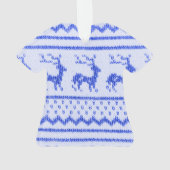 Ugly Christmas Sweater pattern Ornament (Rückseite)