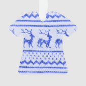 Ugly Christmas Sweater pattern Ornament (Vorderseite)