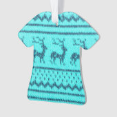 Ugly Christmas Sweater pattern Ornament (Vorderseite)
