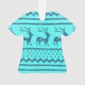 Ugly Christmas Sweater pattern Ornament (Rückseite)