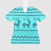 Ugly Christmas Sweater pattern Ornament (Vorderseite)