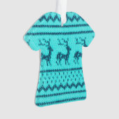 Ugly Christmas Sweater pattern Ornament (Vorderseite)