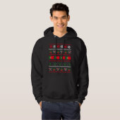 Ugly Christmas Sweater Portugal Flag Hoodie (Vorne ganz)