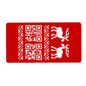 Ugly Christmas Sweater QR Code Glücklich Neues Jah (Vorne)