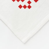 Ugly Christmas Sweater QR Code Glücklich Neues Jah Fleecedecke (Ecke)