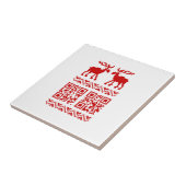 Ugly Christmas Sweater QR Code Glücklich Neues Jah Fliese (Seite)