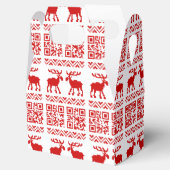 Ugly Christmas Sweater QR Code Glücklich Neues Jah Geschenkschachtel (Geöffnet)