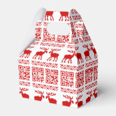 Ugly Christmas Sweater QR Code Glücklich Neues Jah Geschenkschachtel (Vorderseite)