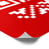 Ugly Christmas Sweater QR Code Glücklich Neues Jah Poster (Ecke)