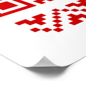 Ugly Christmas Sweater QR Code Glücklich Neues Jah Poster (Ecke)