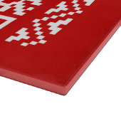 Ugly Christmas Sweater QR Code Glücklich Neues Jah Schneidebrett (Ecke)