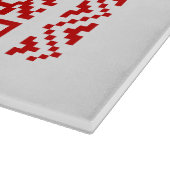 Ugly Christmas Sweater QR Code Glücklich Neues Jah Schneidebrett (Ecke)