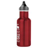 Ugly Christmas Sweater QR Code Glücklich Neues Jah Trinkflasche (Rechts)