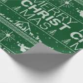 Ugly Christmas Sweater Religious Christlich Christ Geschenkpapier (Ecke)