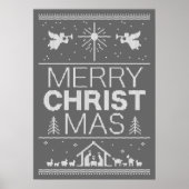 Ugly Christmas Sweater Religious Christlich Christ Poster (Vorne)