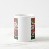Ugly Christmas Sweater Rentier. Wein auf diese Wei Kaffeetasse (Mittel)
