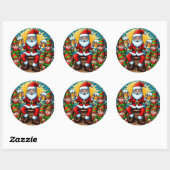 Ugly Christmas Sweater Runder Aufkleber (Blatt)