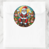 Ugly Christmas Sweater Runder Aufkleber (Tasche)