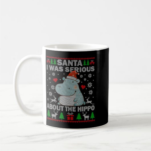 Ugly Christmas Sweater Santa I Was Serious About T Kaffeetasse (Links)