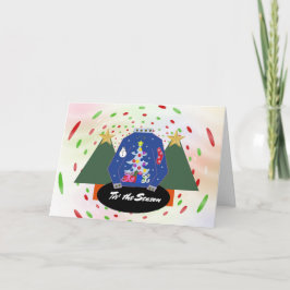 Ugly Christmas Sweater Season Nostalgie Feiertagskarte