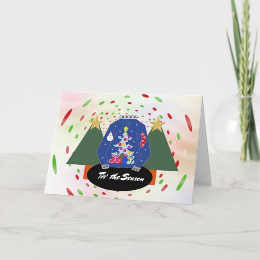 Ugly Christmas Sweater Season Nostalgie Feiertagskarte (Vorderseite)