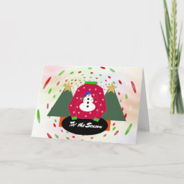 Ugly Christmas Sweater Season Nostalgie Feiertagskarte