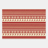 Ugly Christmas Sweater Series Wrapping Paper Sheet Geschenkpapier Set (Vorderseite 3)