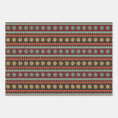 Ugly Christmas Sweater Series Wrapping Paper Sheet Geschenkpapier Set (Vorderseite 2)