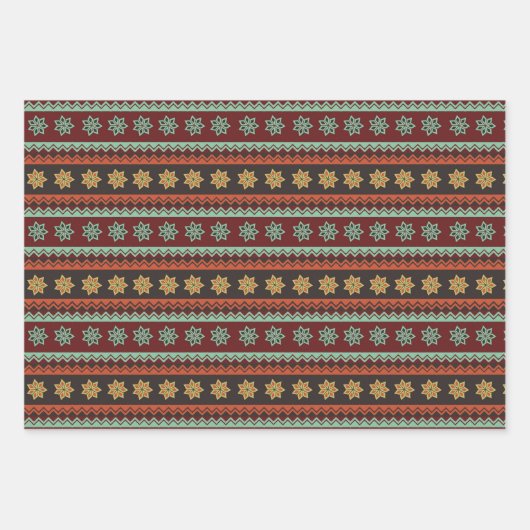 Ugly Christmas Sweater Series Wrapping Paper Sheet Geschenkpapier Set (Vorderseite 2)