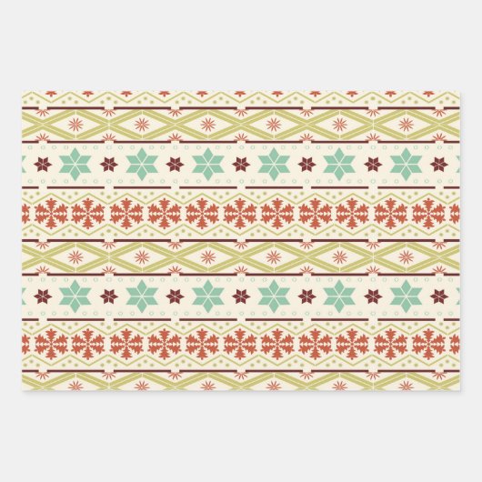Ugly Christmas Sweater Series Wrapping Paper Sheet Geschenkpapier Set (Vorderseite)