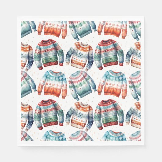 Ugly Christmas Sweater Serviette (Vorderseite)