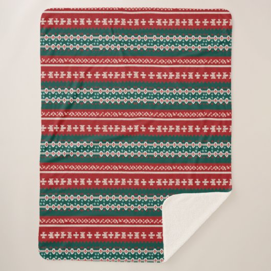 Ugly Christmas Sweater Strick Traditionelles Muste Sherpadecke (Vorderseite)