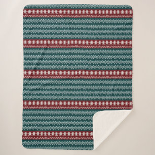 Ugly Christmas Sweater Strick Traditionelles Muste Sherpadecke