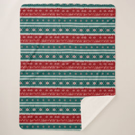 Ugly Christmas Sweater Strick Traditionelles Muste Sherpadecke