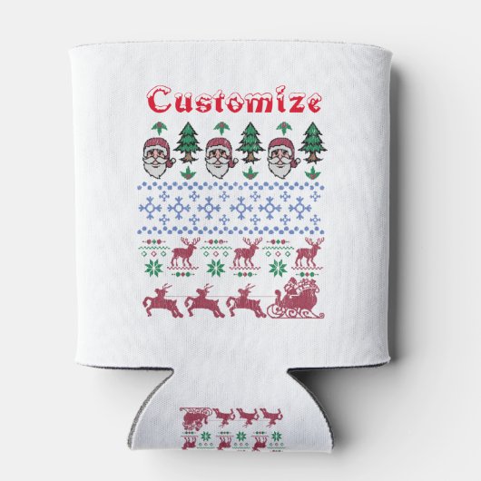 Ugly Christmas Sweater Style Thunder_Cove Dosenkühler (Rückseite)