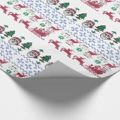 Ugly Christmas Sweater Style Thunder_Cove Geschenkpapier (Ecke)