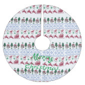 Ugly Christmas Sweater Style Thunder_Cove Polyester Weihnachtsbaumdecke (Vorderseite)