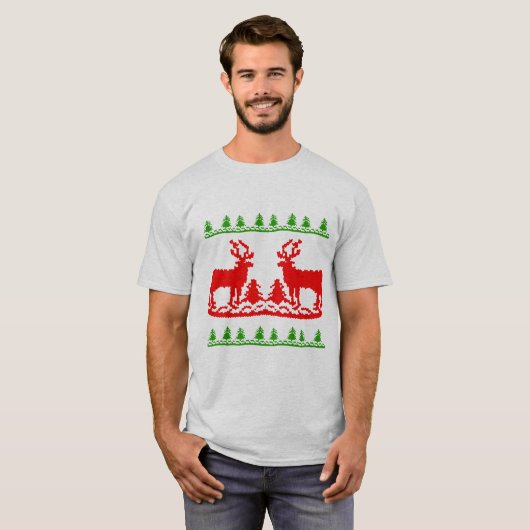 Ugly Christmas Sweater T-Shirt (Vorne ganz)