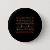 Ugly Christmas Sweater Tactical Merry Christmas Button (Vorderseite)
